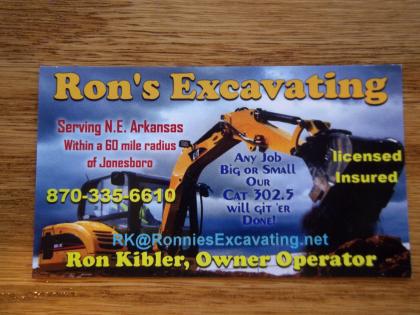 Ron's Excavating  